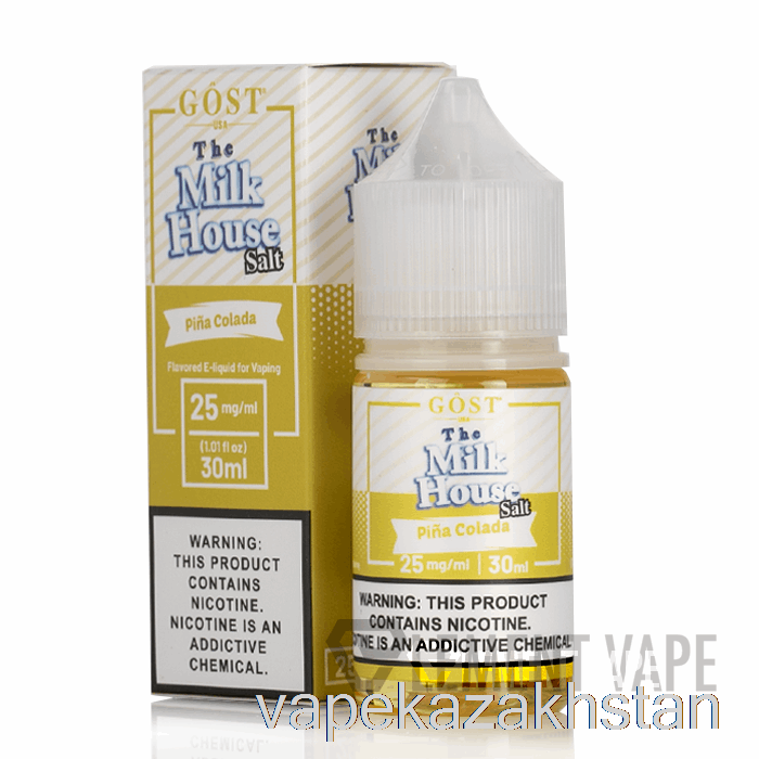 Vape Disposable Pina Colada SALTS - The Milk House - GOST Vapor - 30mL 25mg